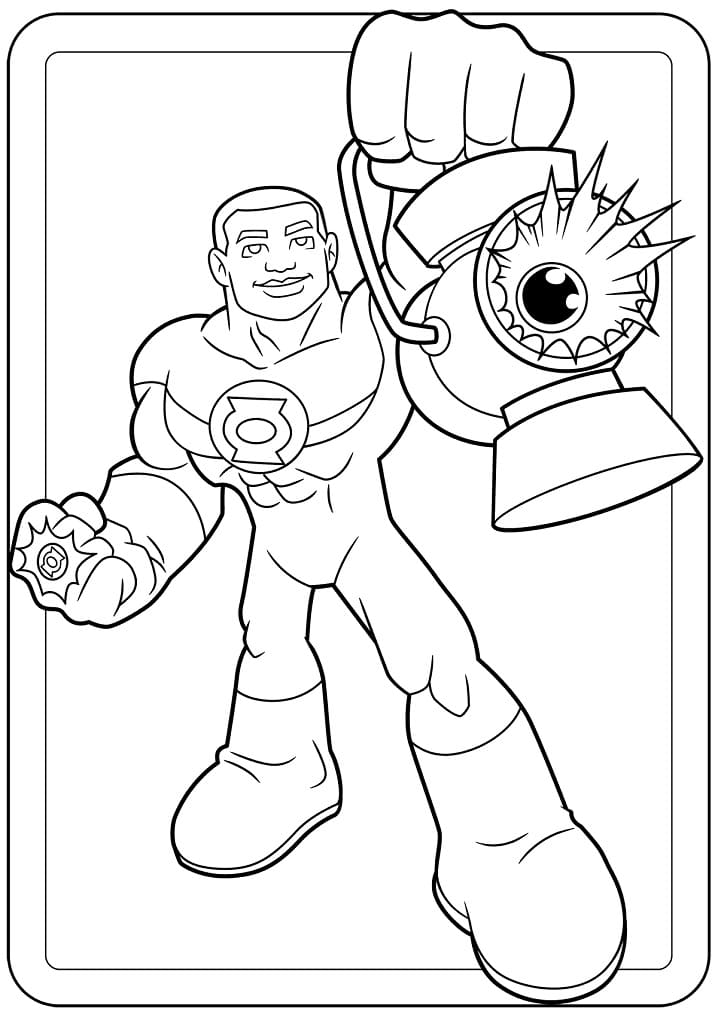 94 Free Printable Green Lantern Coloring Pages 5