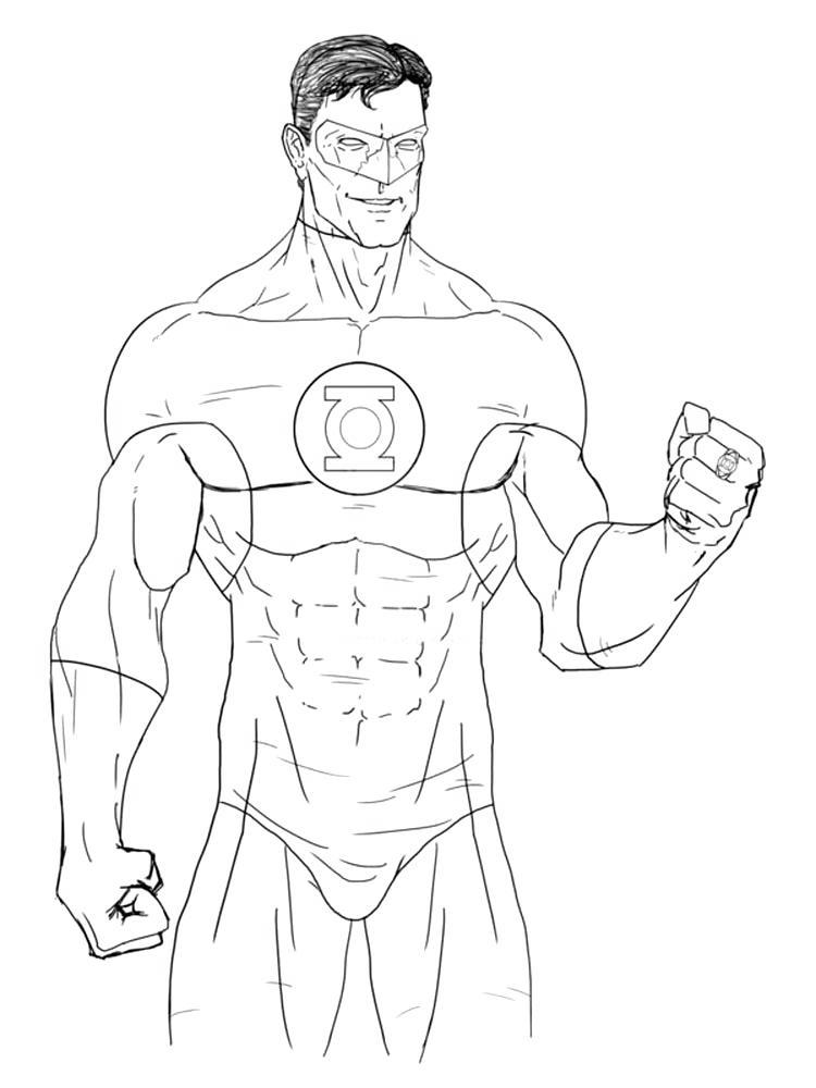 94 Free Printable Green Lantern Coloring Pages 55