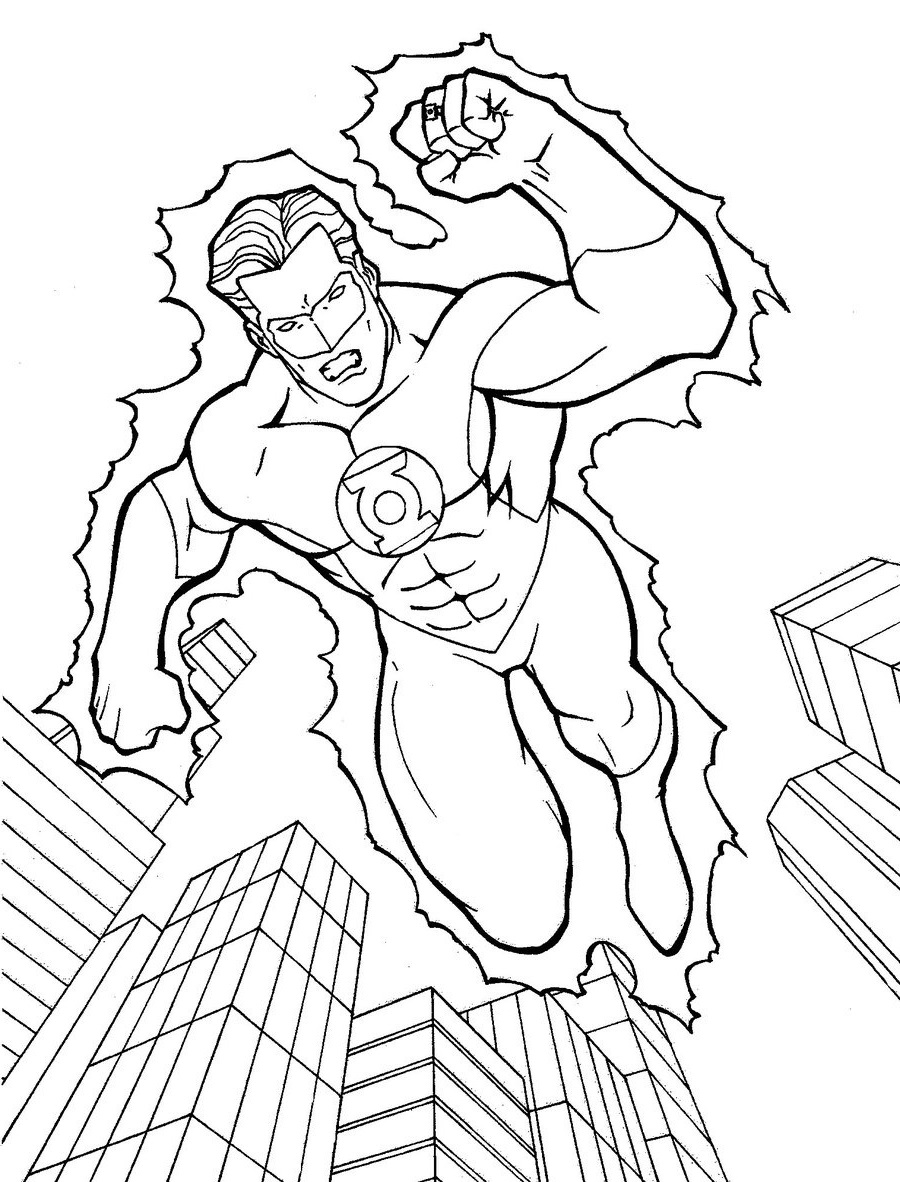 94 Free Printable Green Lantern Coloring Pages 56