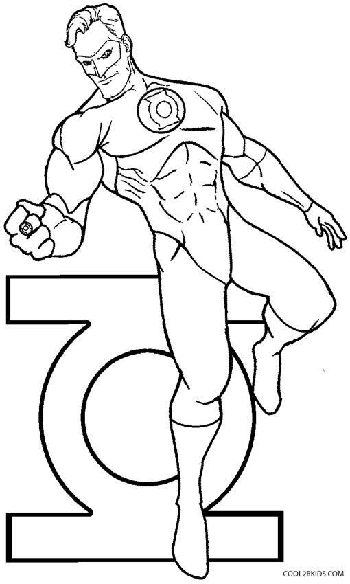 94 Free Printable Green Lantern Coloring Pages 59