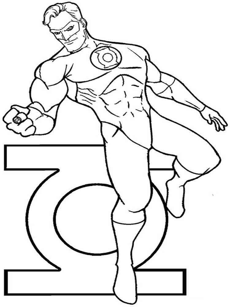 94 Free Printable Green Lantern Coloring Pages 60