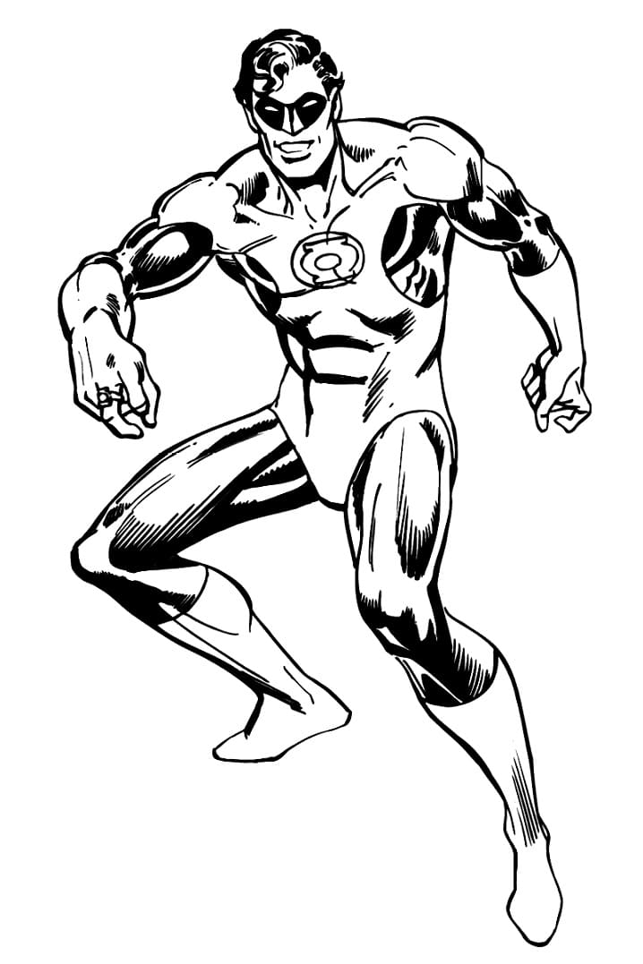 94 Free Printable Green Lantern Coloring Pages 62