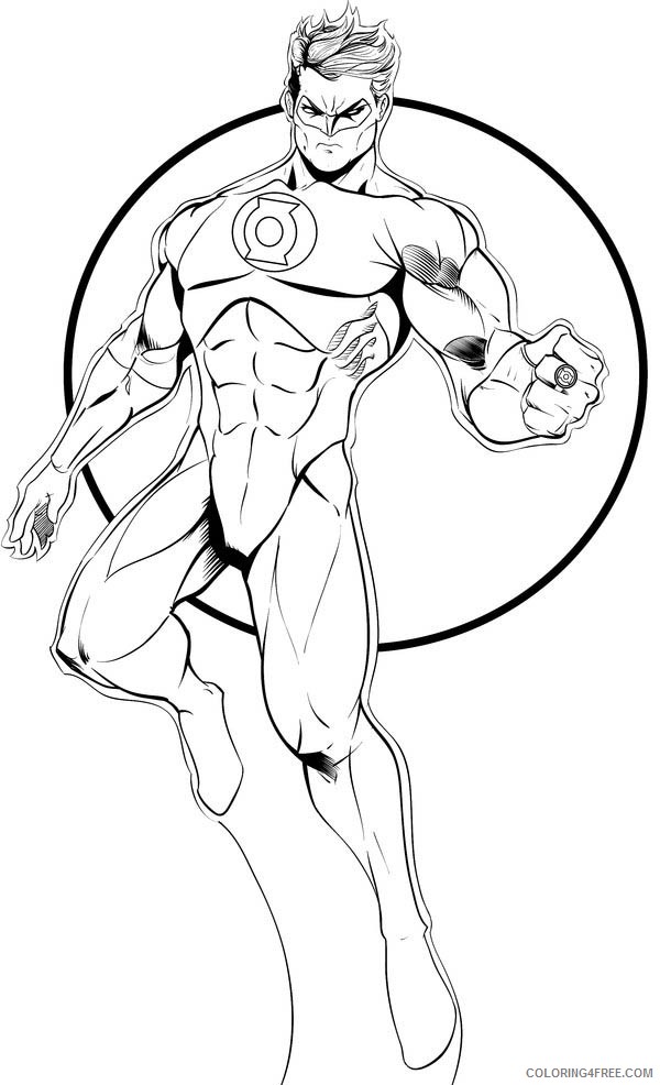 94 Free Printable Green Lantern Coloring Pages 64