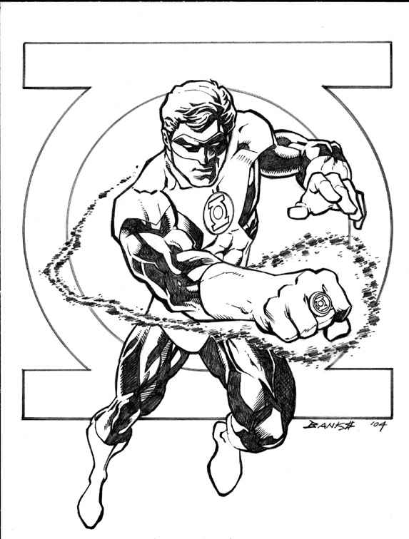 94 Free Printable Green Lantern Coloring Pages 67