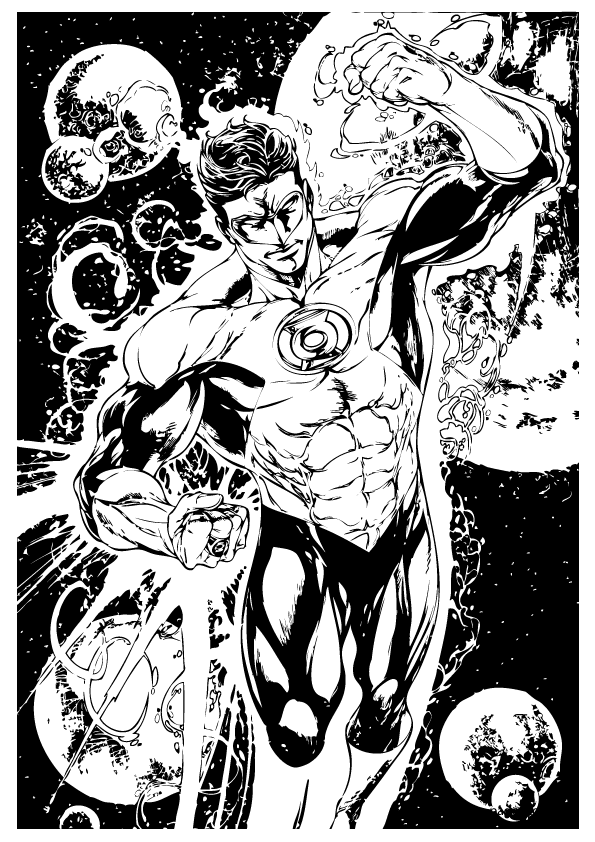 94 Free Printable Green Lantern Coloring Pages 73