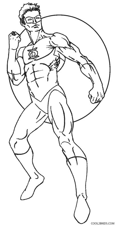 94 Free Printable Green Lantern Coloring Pages 76