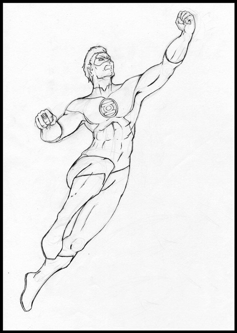 94 Free Printable Green Lantern Coloring Pages 80