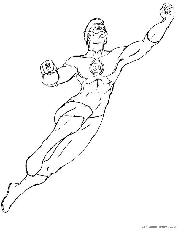 94 Free Printable Green Lantern Coloring Pages 83