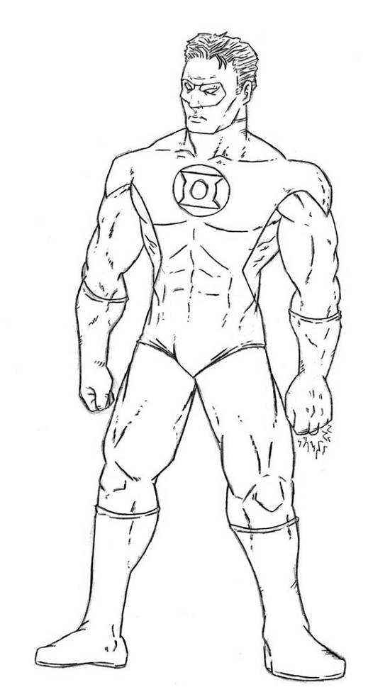 94 Free Printable Green Lantern Coloring Pages 88