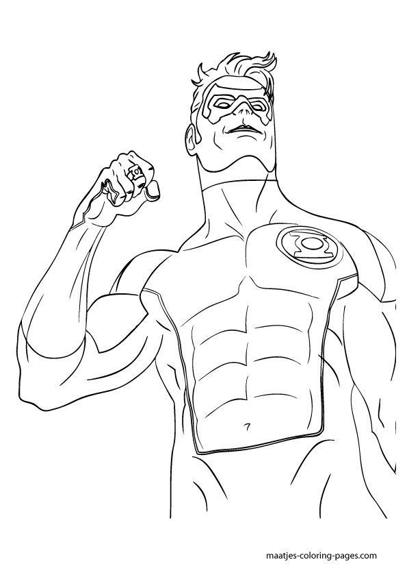 94 Free Printable Green Lantern Coloring Pages 92