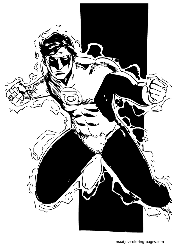 94 Free Printable Green Lantern Coloring Pages 94