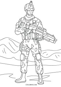 Brave Army Coloring Pages Printable 12