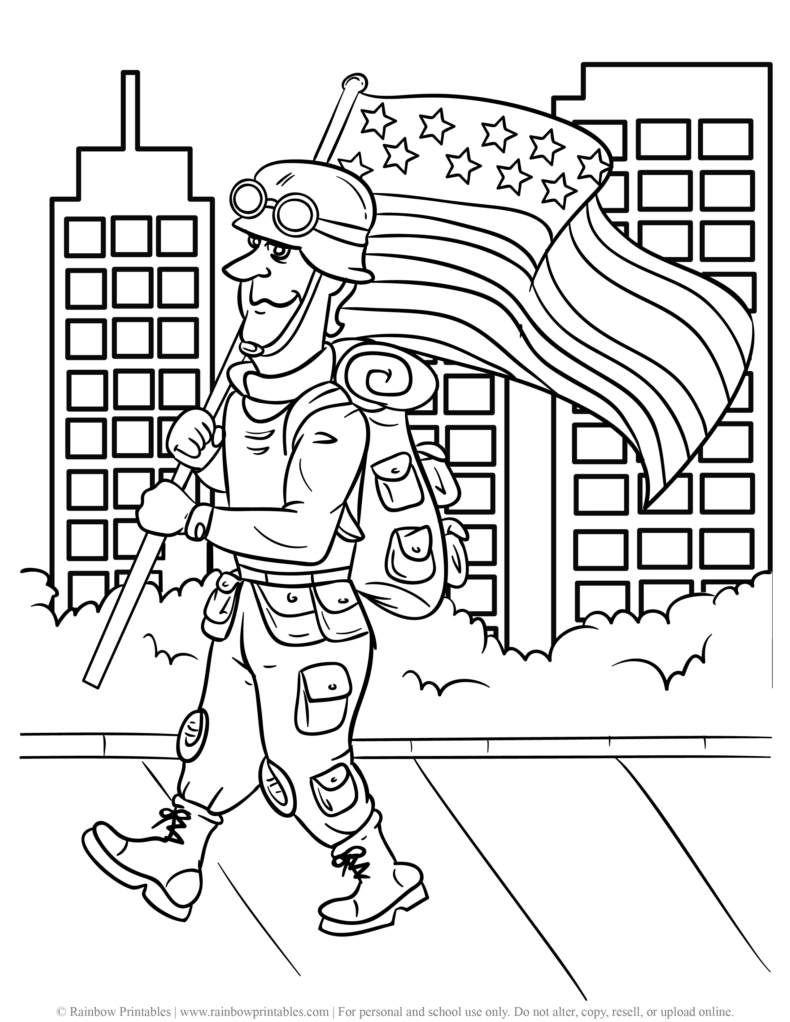 Brave Army Coloring Pages Printable 15