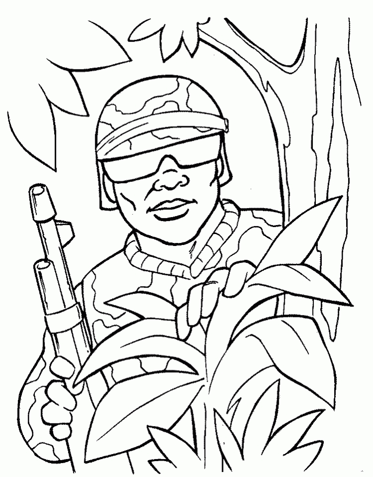 Brave Army Coloring Pages Printable 3