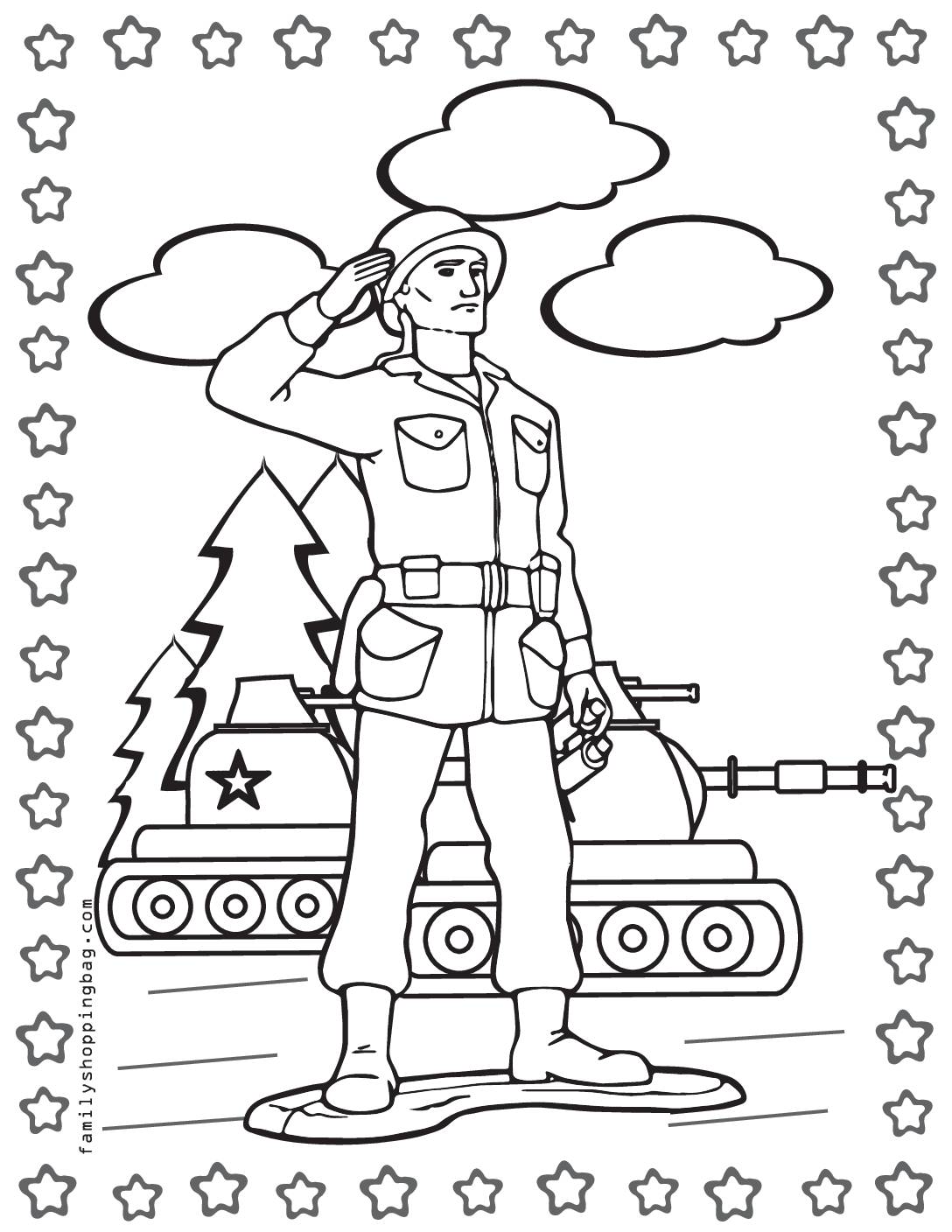 Brave Army Coloring Pages Printable 9