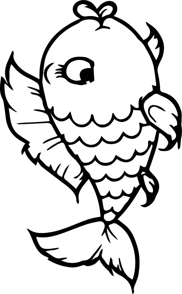 Colorful Fish Coloring Pages Printable 10