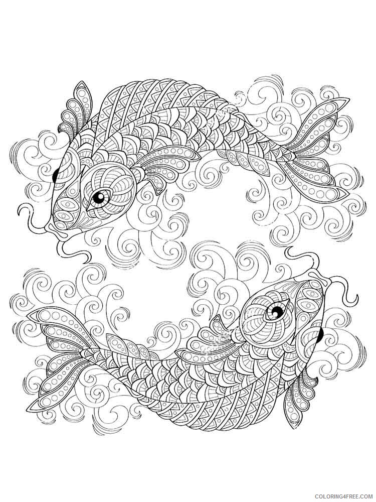 Colorful Fish Coloring Pages Printable 14