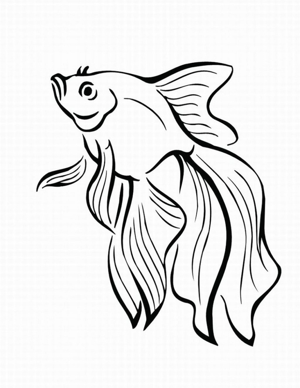 Colorful Fish Coloring Pages Printable 15