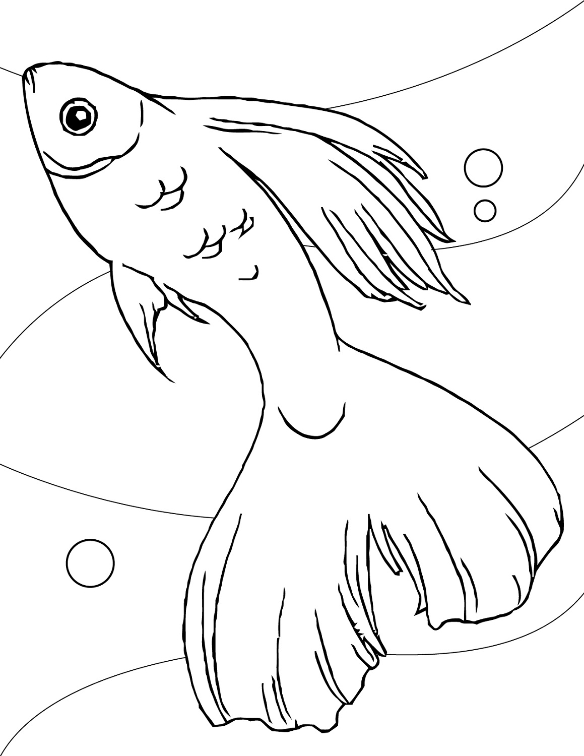 Colorful Fish Coloring Pages Printable 25