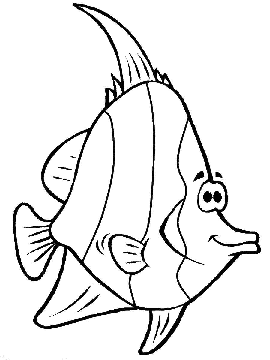 Colorful Fish Coloring Pages Printable 32