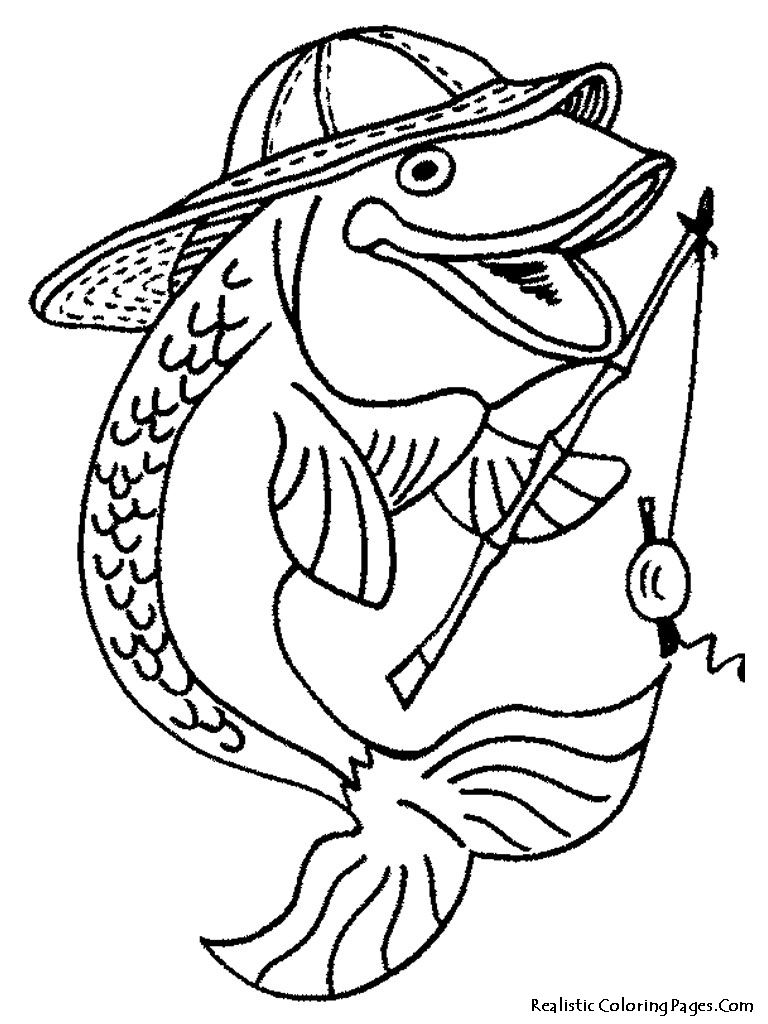 Colorful Fish Coloring Pages Printable 5