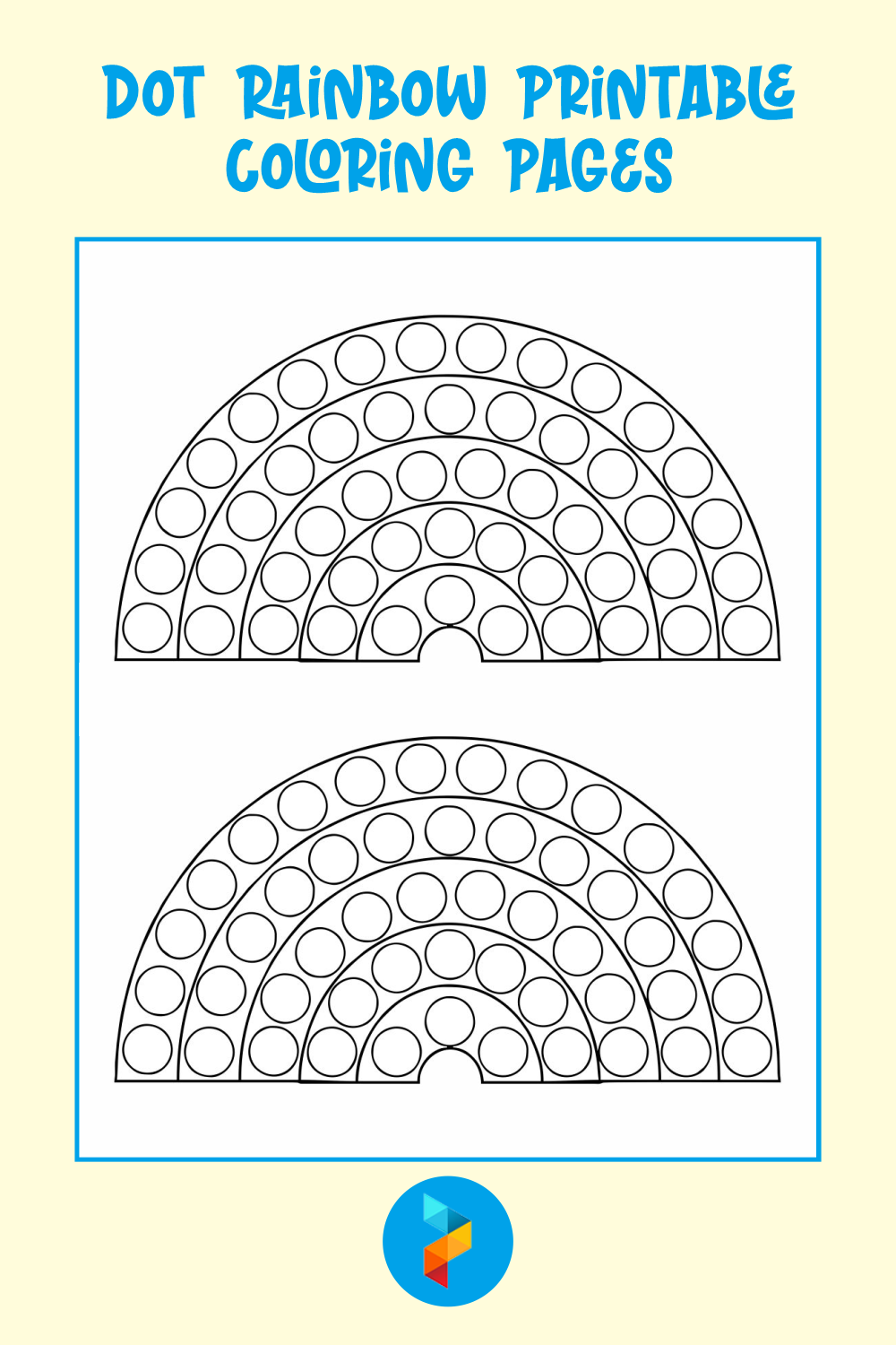 Colorful Rainbow Coloring Pages Printable 19