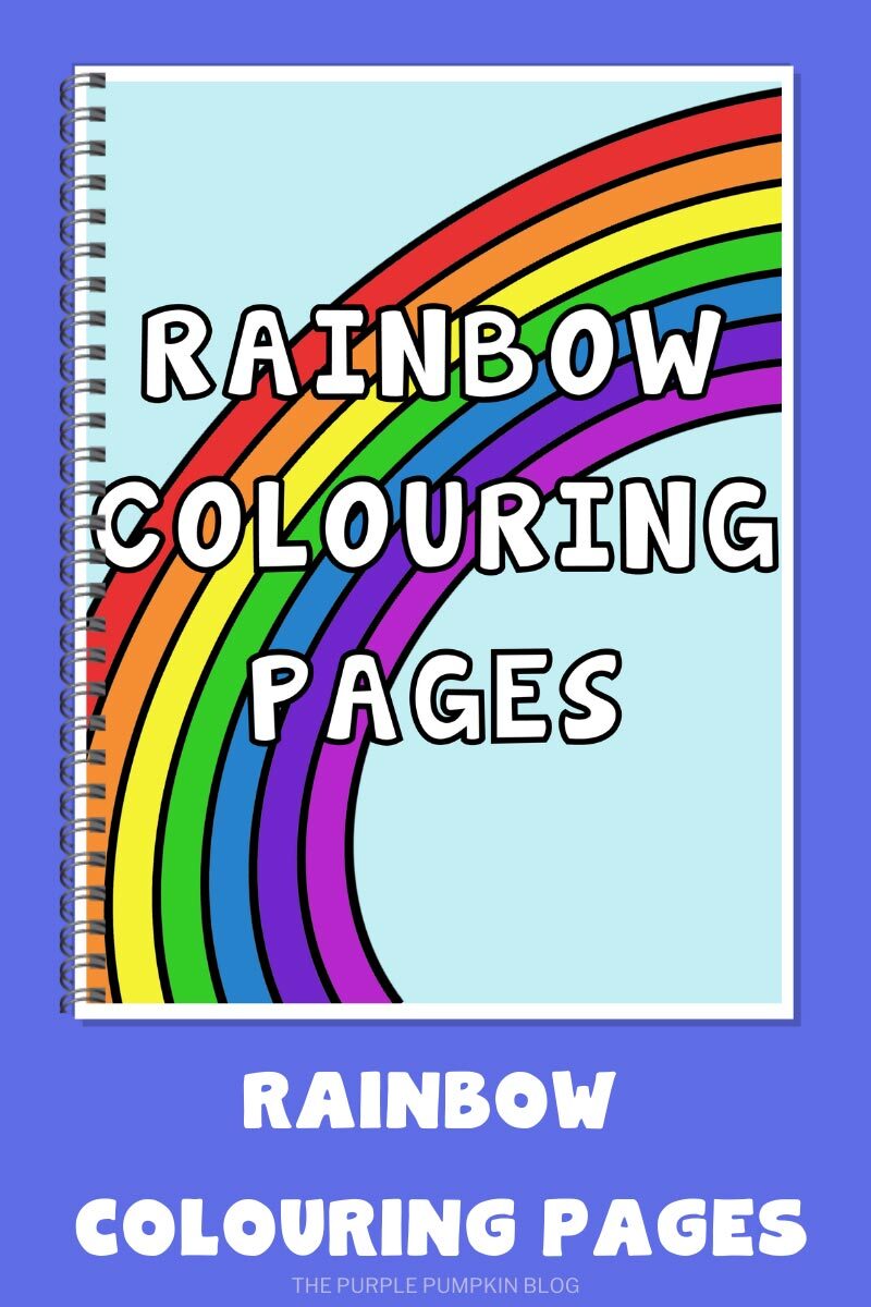 Colorful Rainbow Coloring Pages Printable 20