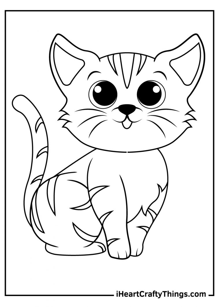 Dog And Cat Coloring Pages Printable Friends 21