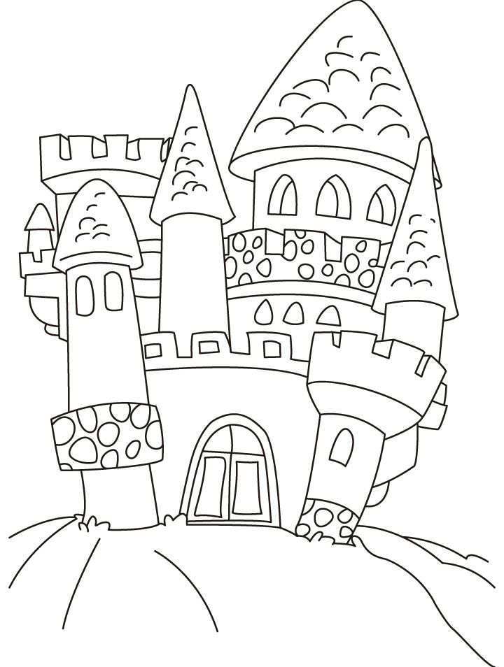 Enchanting Castle Coloring Pages Printable 11