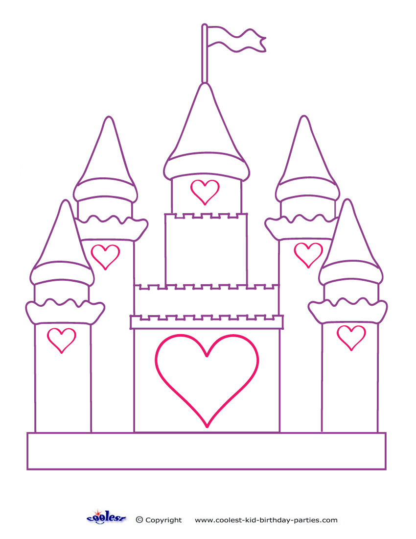 Enchanting Castle Coloring Pages Printable 13