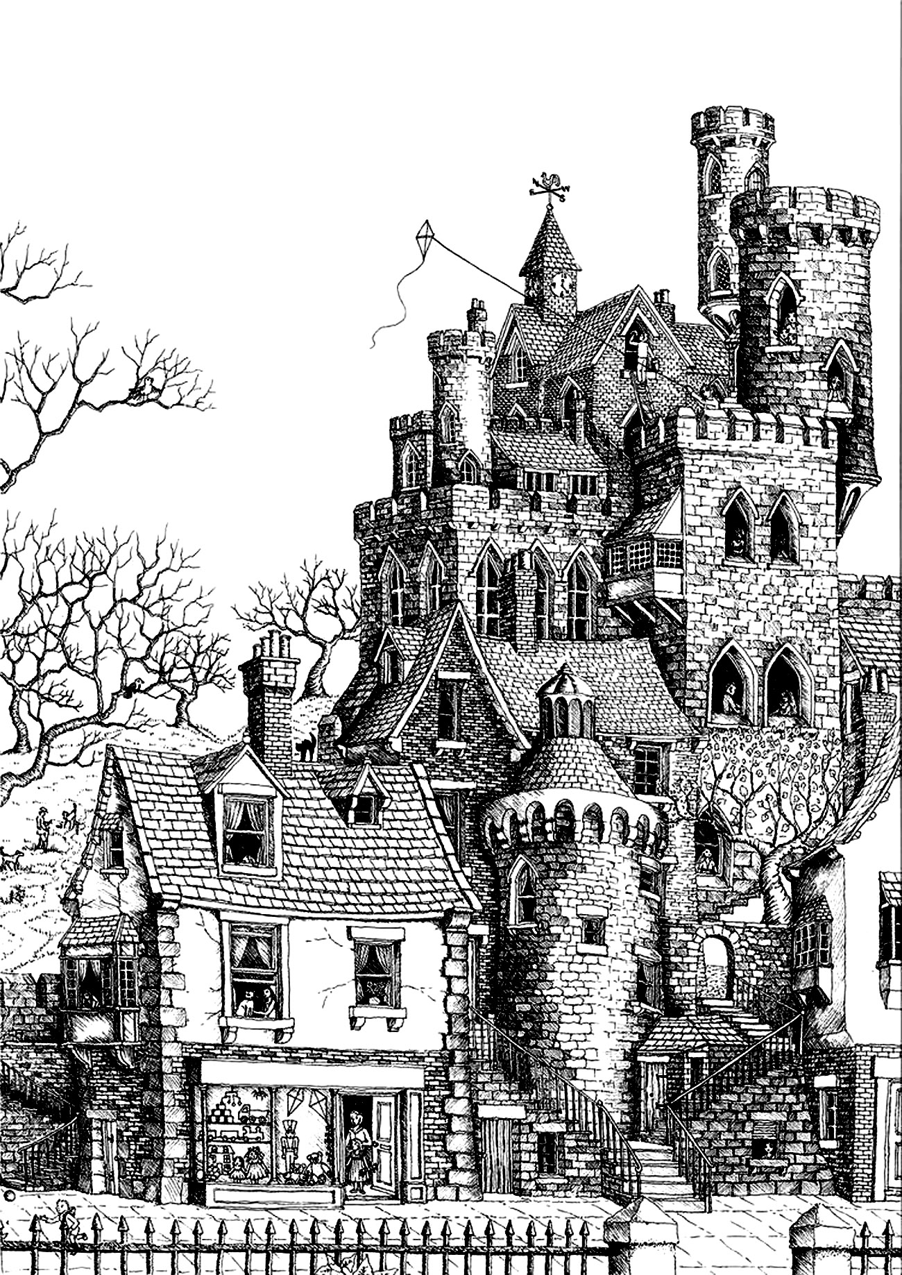 Enchanting Castle Coloring Pages Printable 18