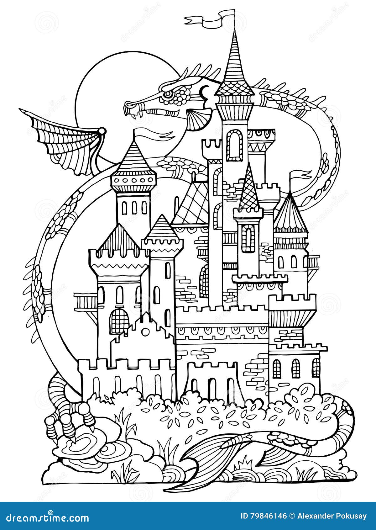 Enchanting Castle Coloring Pages Printable 22