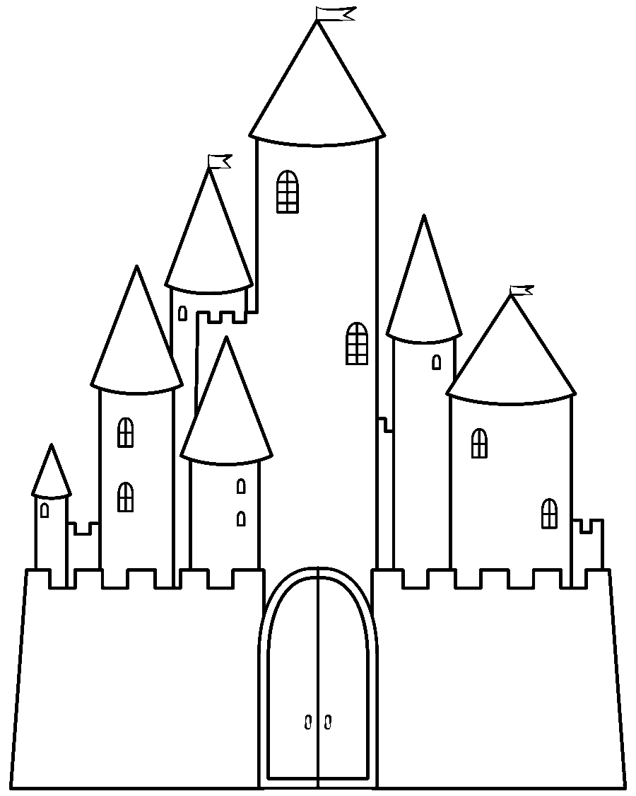 Enchanting Castle Coloring Pages Printable 23