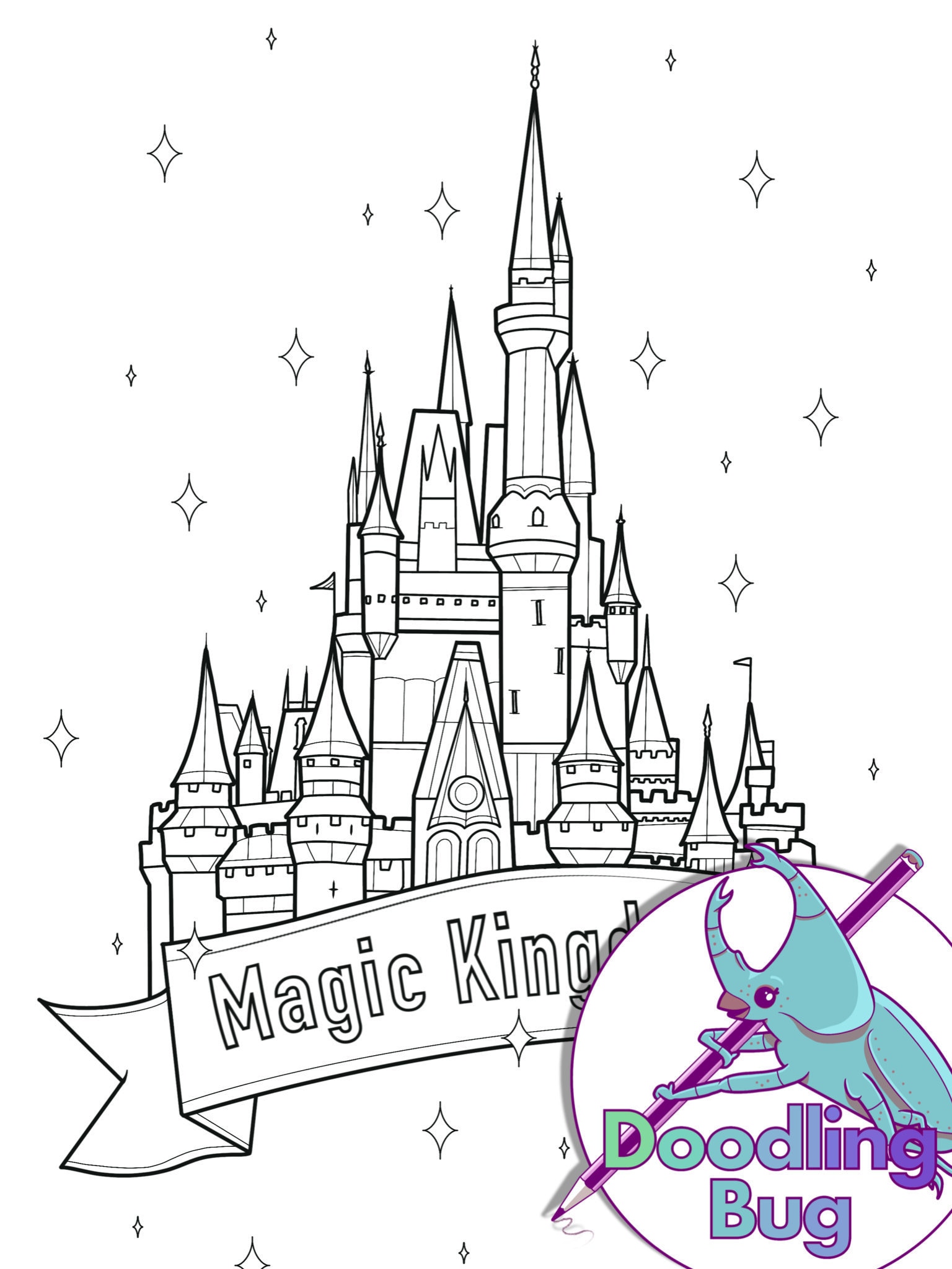 Enchanting Castle Coloring Pages Printable 26