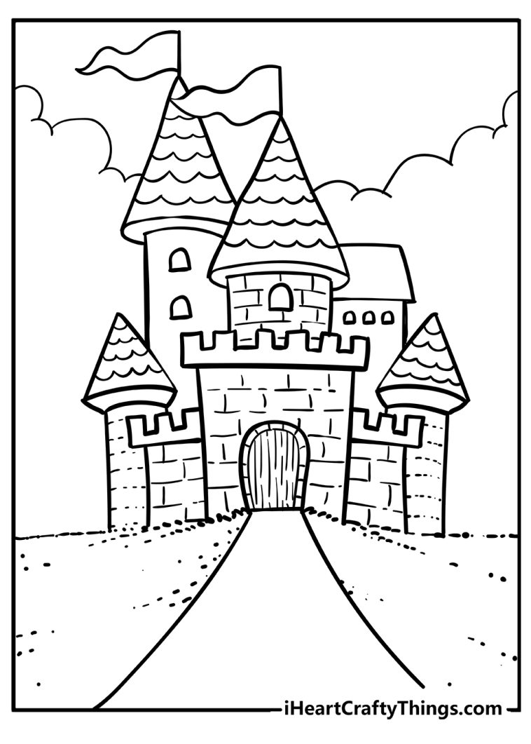 Enchanting Castle Coloring Pages Printable 27