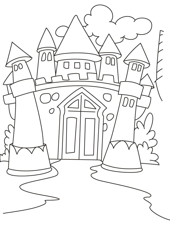 Enchanting Castle Coloring Pages Printable 31