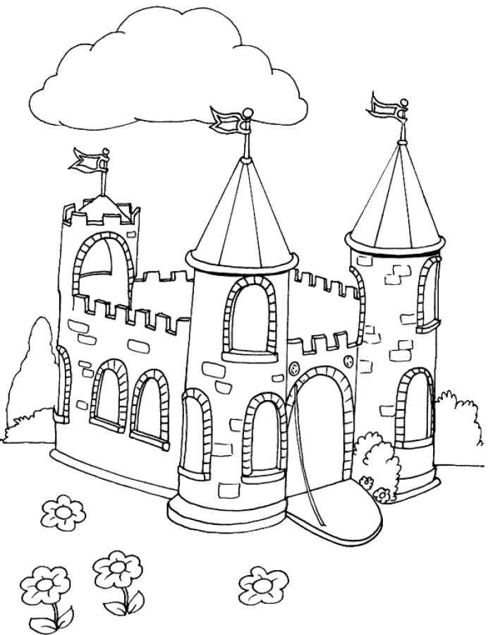 Enchanting Castle Coloring Pages Printable 7