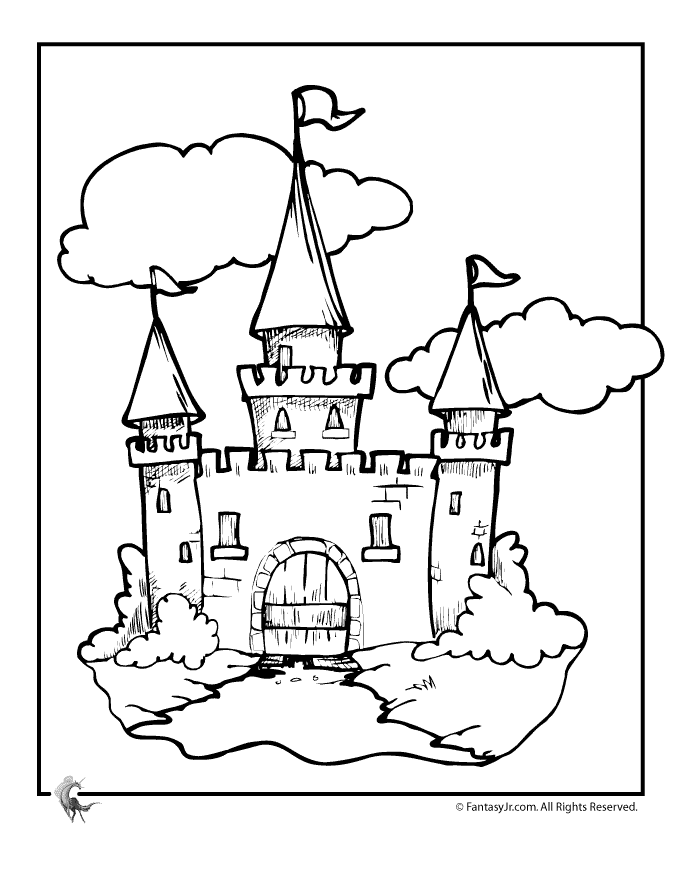 Enchanting Castle Coloring Pages Printable 8