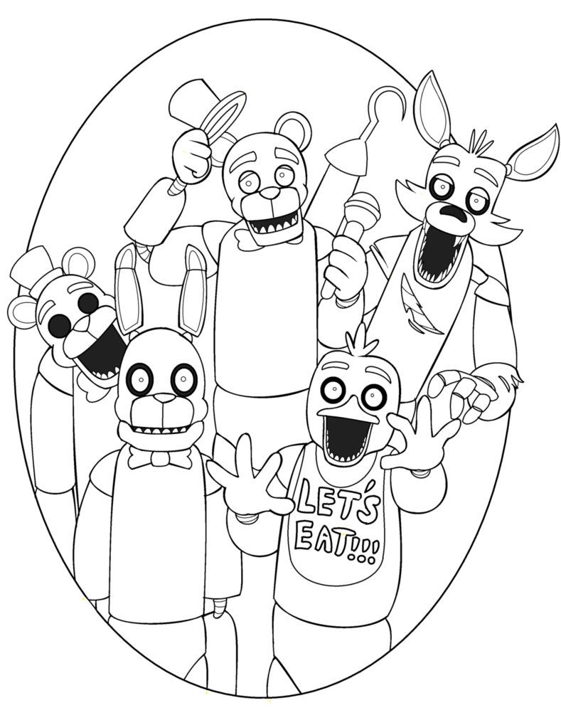 Five Nights At Freddy's Coloring Pages Printable Thrill 11