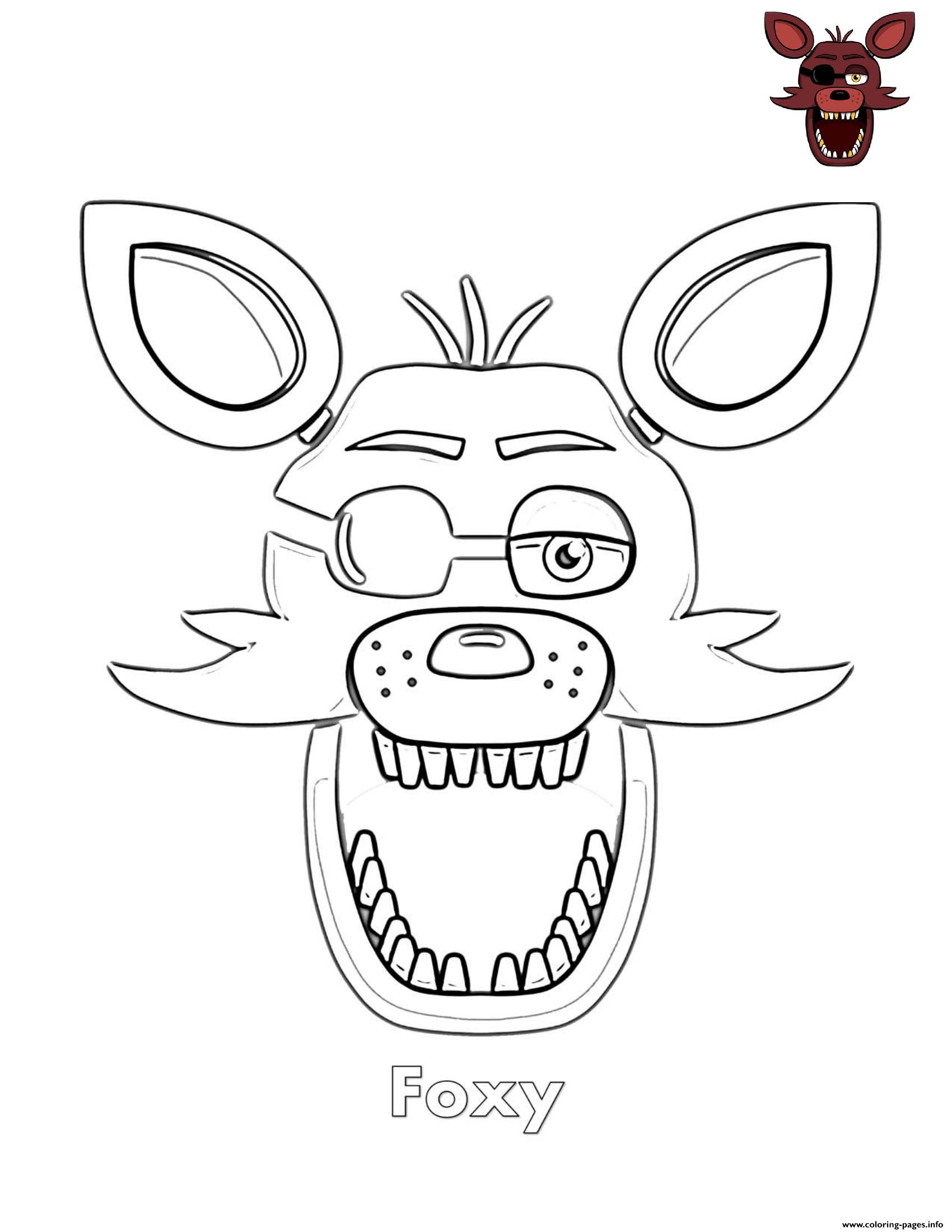 Five Nights At Freddy's Coloring Pages Printable Thrill 13