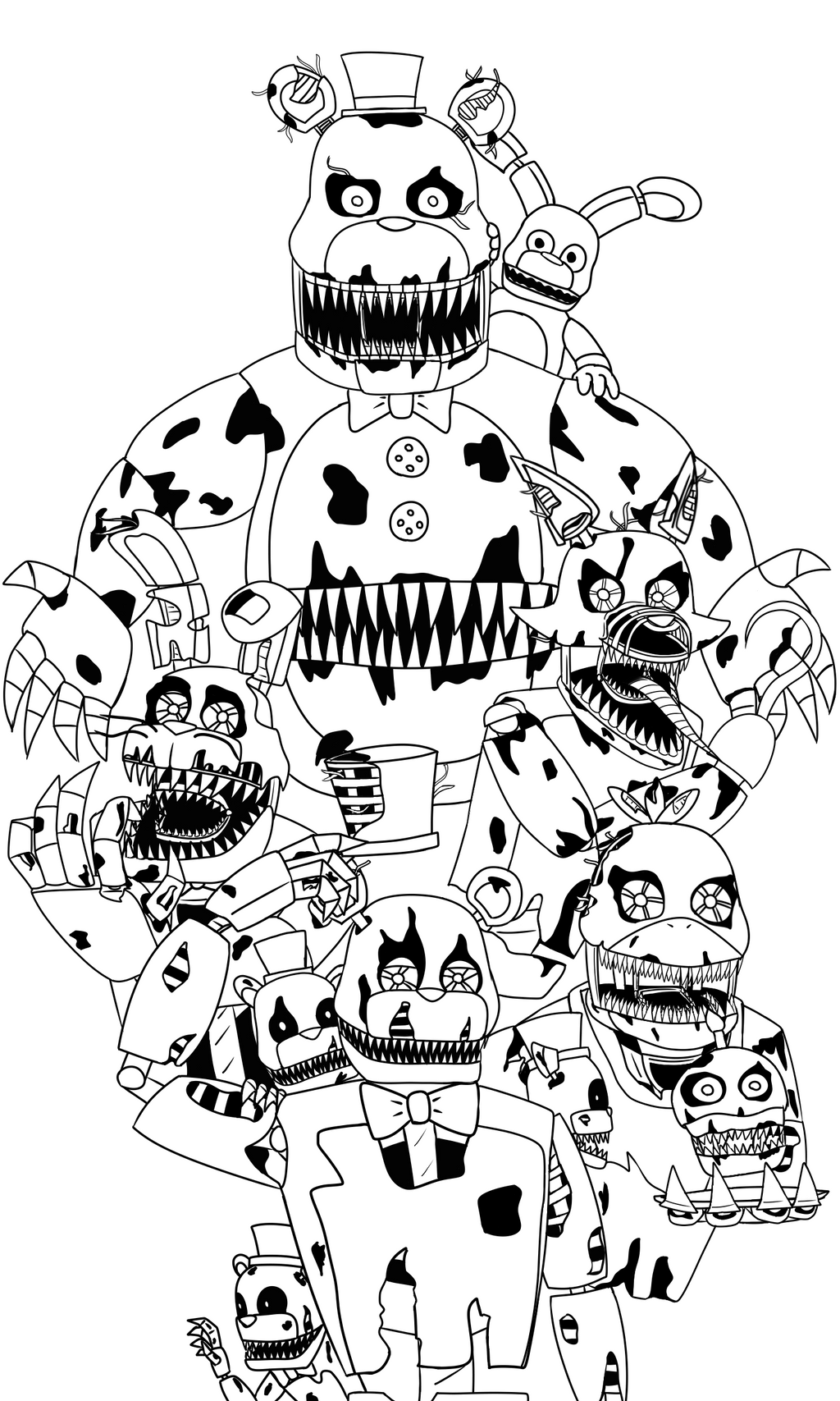 Five Nights At Freddy's Coloring Pages Printable Thrill 20