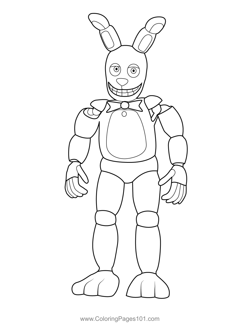 Five Nights At Freddy's Coloring Pages Printable Thrill 26