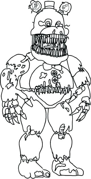 Five Nights At Freddy's Coloring Pages Printable Thrill 27