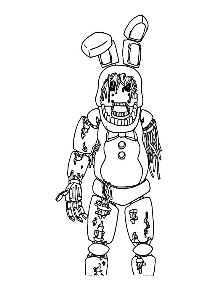 Five Nights At Freddy's Coloring Pages Printable Thrill 30