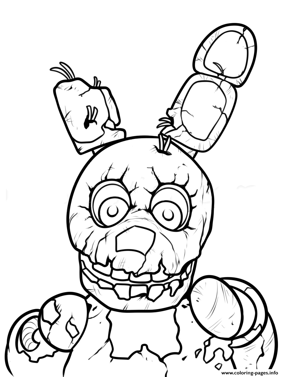 Five Nights At Freddy's Coloring Pages Printable Thrill 34