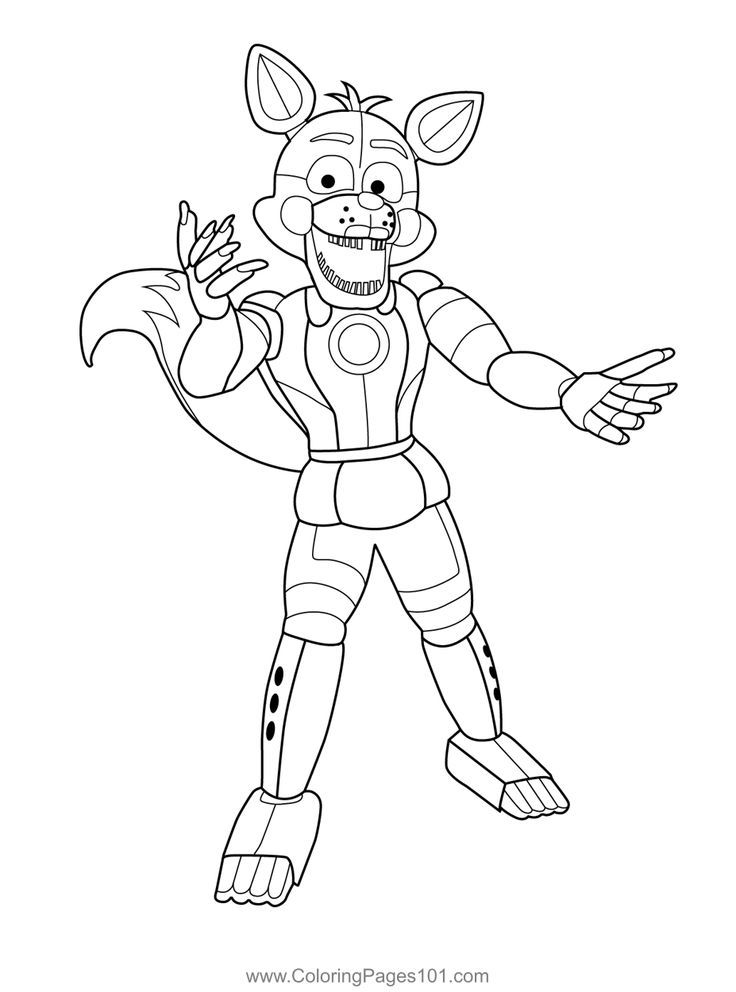 Five Nights At Freddy's Coloring Pages Printable Thrill 5