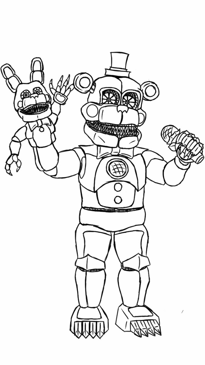 Five Nights At Freddy's Coloring Pages Printable Thrill 6