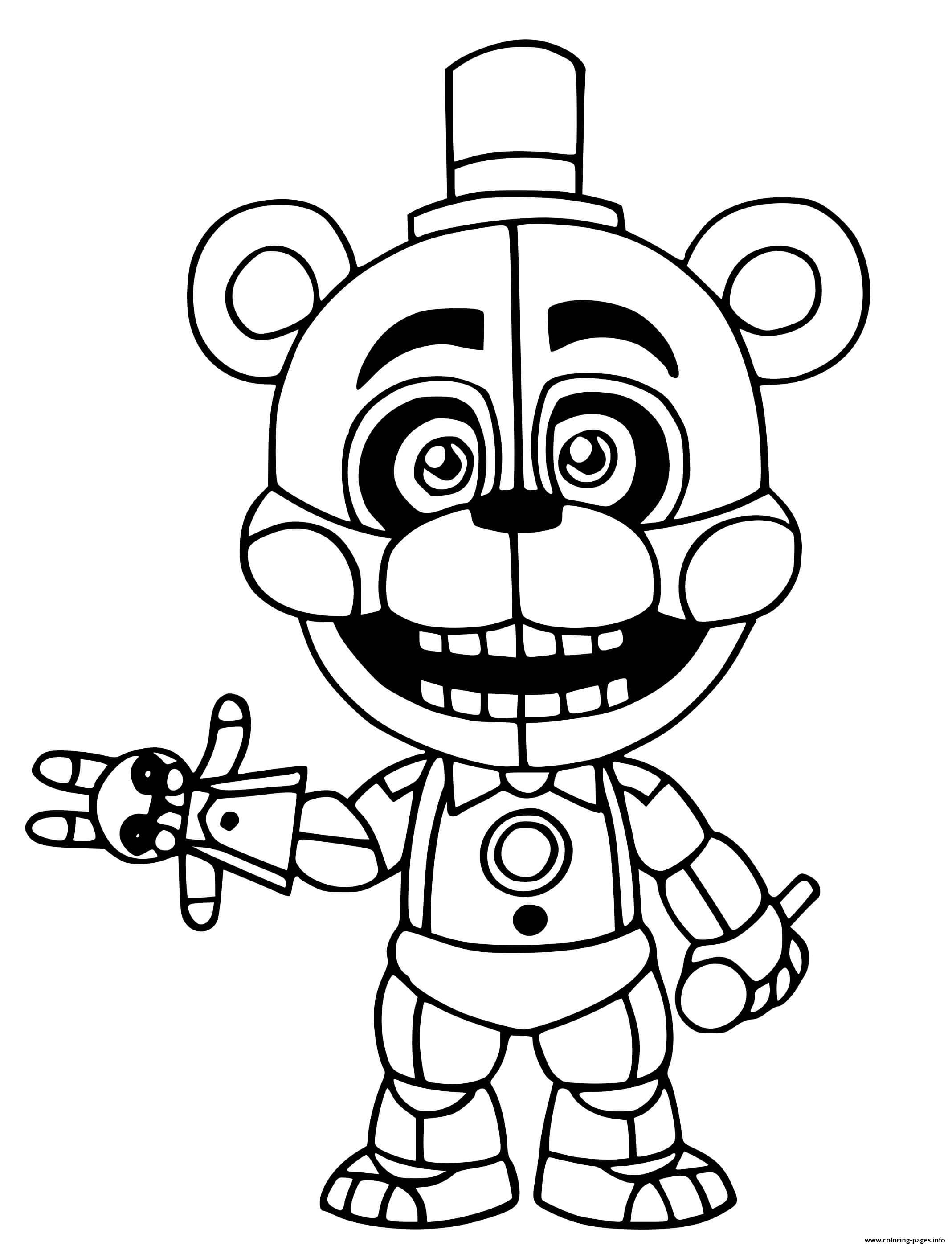 Five Nights At Freddy's Coloring Pages Printable Thrill 7