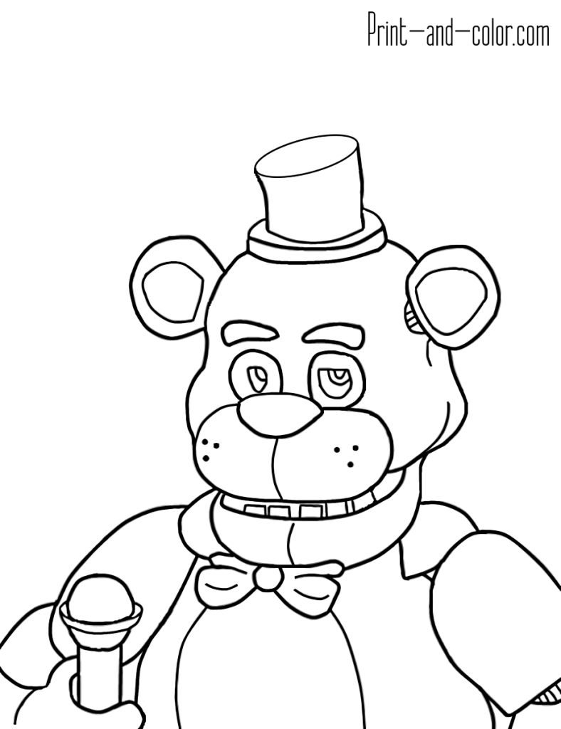 Five Nights At Freddy's Coloring Pages Printable Thrill 9