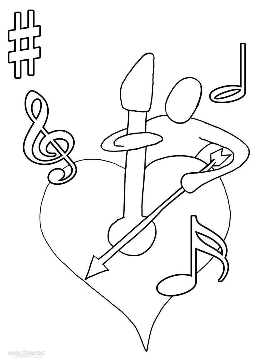 Harmonious Music Coloring Pages Printable 13